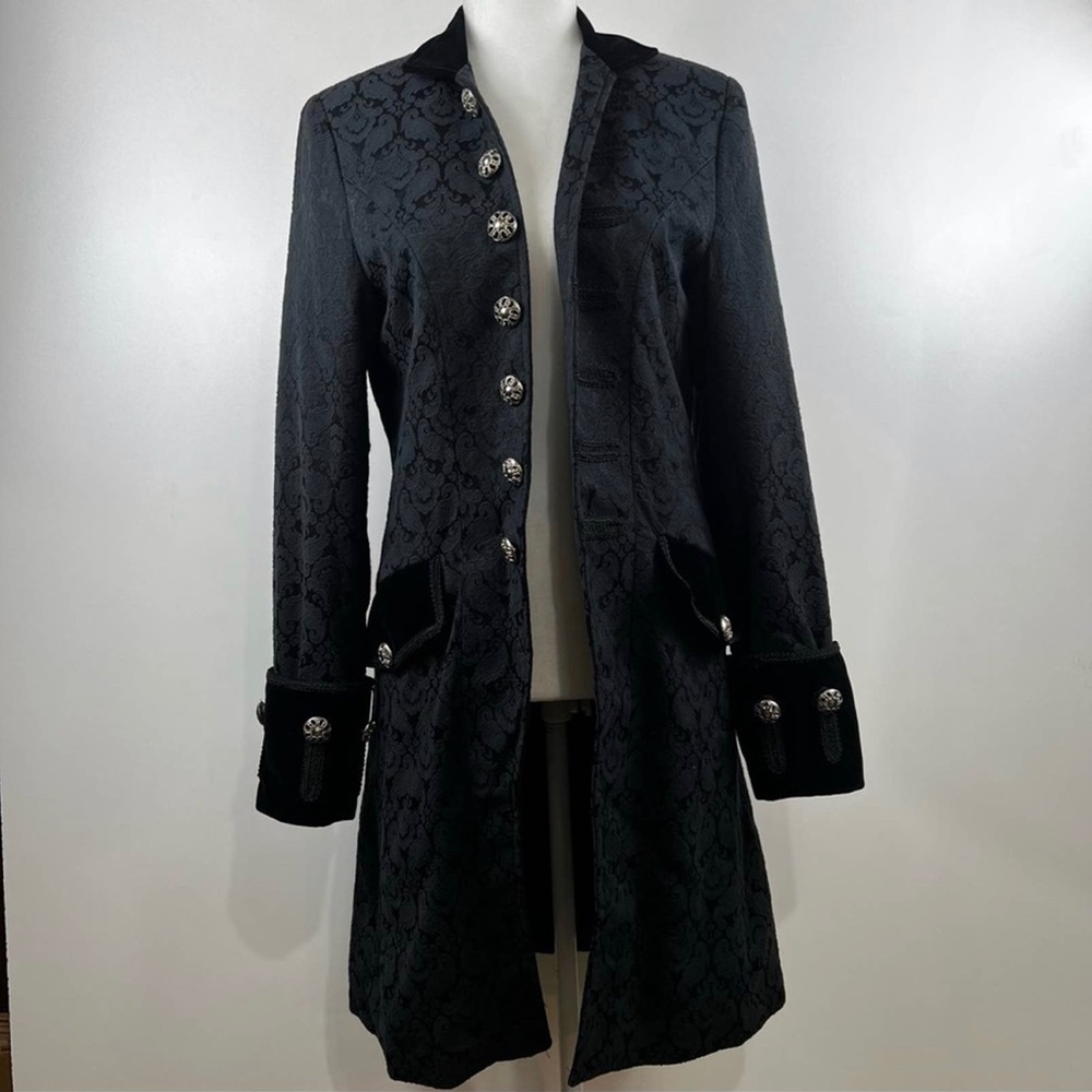Captain Pirate Victorian black coat